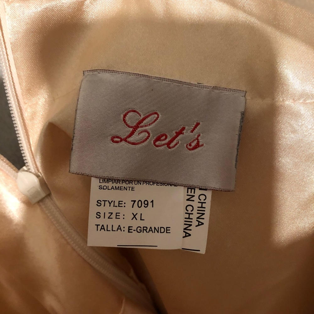 Yellow/Gold studded prom dresss